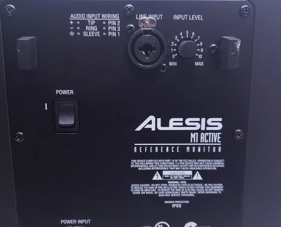 Alesis M1 Mk2 Active Reference Monitor Speaker - Black -Set of 2 [FOR PARTS] #99 - Image 3 of 4