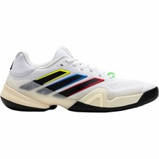 Adidas Barricade 14 Tennis Sneakers Shoes Mens Size 10 White/Black/Cream KK3845