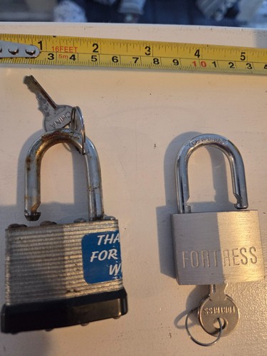 2 Pad Locks with Key