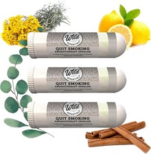 3 Pack of Quit Smoking Aromatherapy Nasal Inhalers Made with 100 Natural, Thera