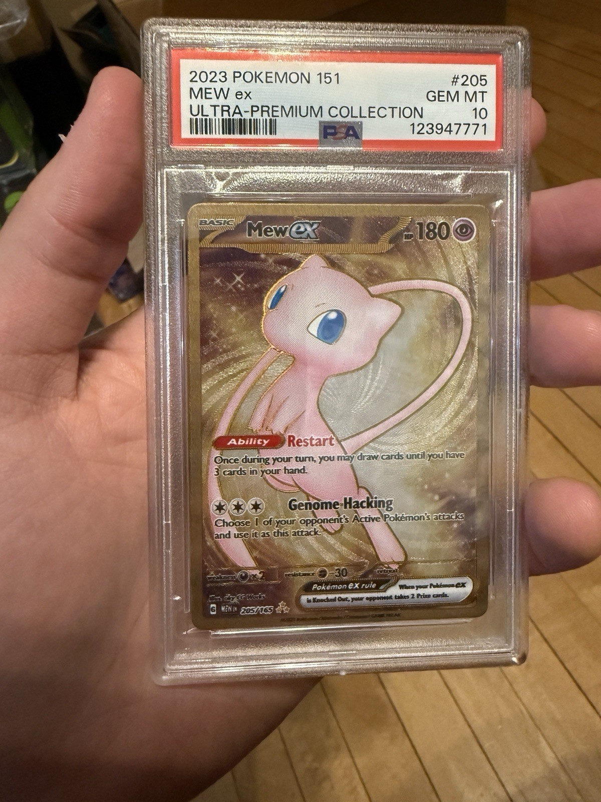 2023 POKEMON 151 ULTRA-PREMIUM COLLECTION #205 MEW EX PSA 10 - Metal Card