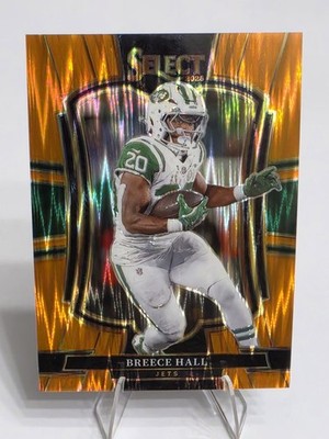 2025 Panini Select - Premier Level Breece Hall #175 Orange Shock Prizm /399