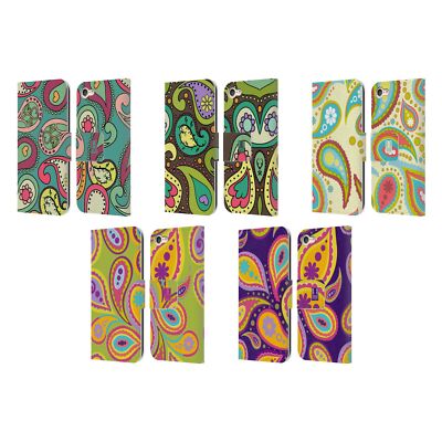 HEAD CASE DESIGNS PAISLEY PATTERNS LEATHER BOOK CASE FOR APPLE iPOD TOUCH MP3