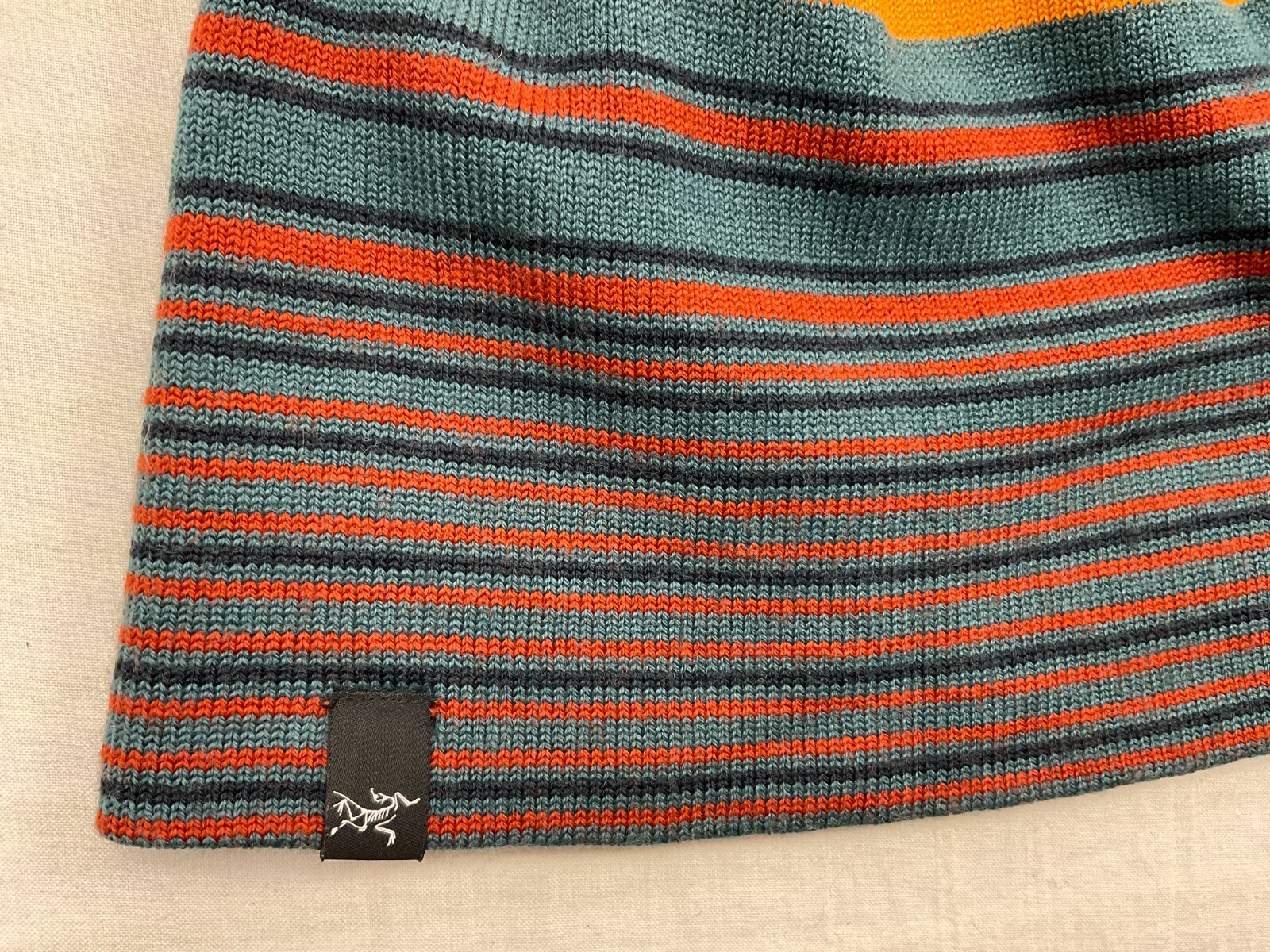 Cappello ARC'TERYX REVERSIBILE Toque Beanie a righe lavorato a maglia misto lana berretto caldo unisex