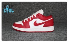 Nike Air Jordan 1 Retro GS Low Gym Red White Shoes 553560-611