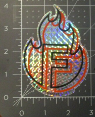 FIRETRUCKER BREWERY Iowa prism flame STICKER decal craft beer brewery brewing E
