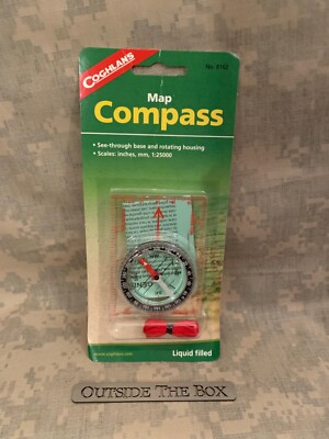Emergency/Survival:  Coghlan's ''Map Compass'' - Model #8162 - Baseplate, Rotating
