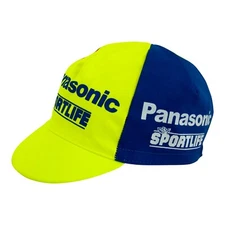 Panasonic Sportlife Team Cycling Cap - Retro fixie Vintage Made in Italy