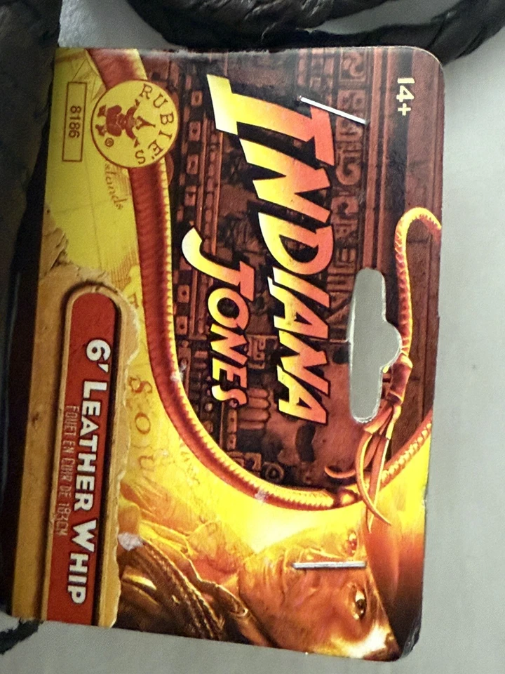 Rubie's #8186 Indiana Jones 6 pies cuero WHIP Foto 2 de 4