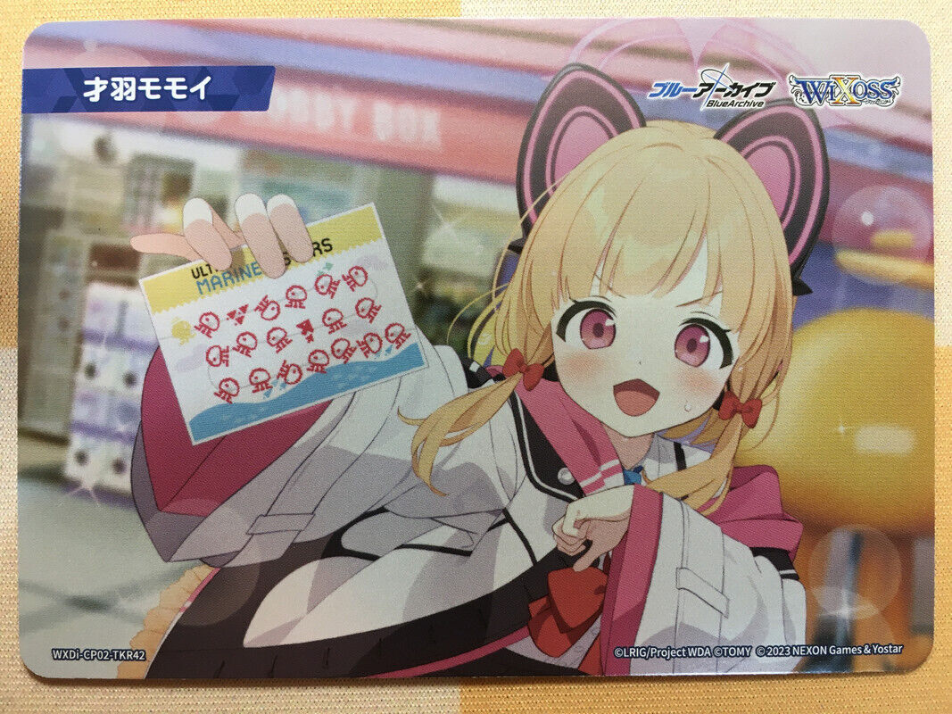 Saiba Momoi MEMORIAL LOBBY TOKEN Wixoss Blue Archive Collab Saiba Momoi MEMORIAL LOBBY TOKEN Wixoss Blue Archive Collab