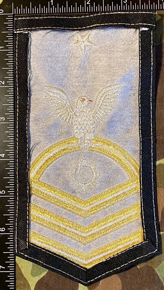 US Navy Gold Rate Engineman Senior Chief Petty Officer rank Patch USN ...