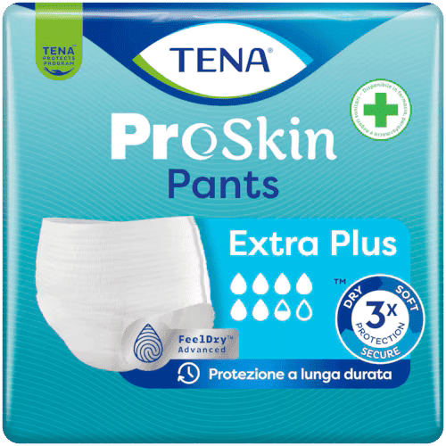 12 Pannoloni Tena Pants Proskin Extra Plus Pannolone per Anziani a Mutanda XL - Foto 1 di 7