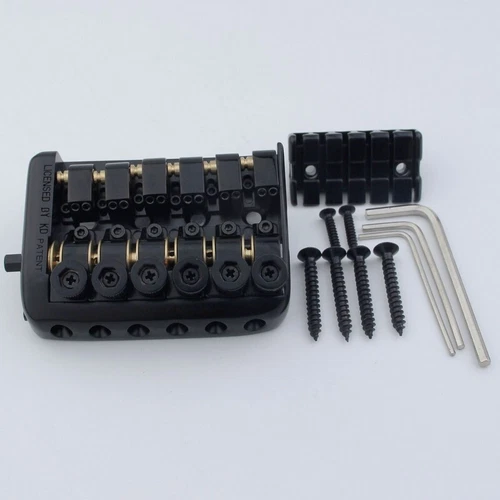 6 String Saddle Headless Electric Guitar Bridge Tailpiece With Worm involved