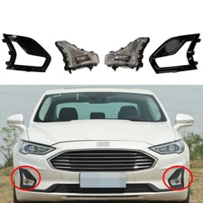 Front Bumper LED Driving Fog Light Cover Trim Kits For Fusion 2019-2020