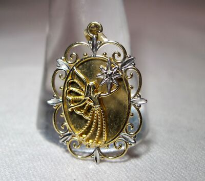 10K Yellow Gold Michael Anthony Guardian Angel Necklace