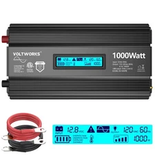 Pure Sine Wave 1000 Watt Power Inverter DC 12v to AC 110V-120V 1000W Inverter