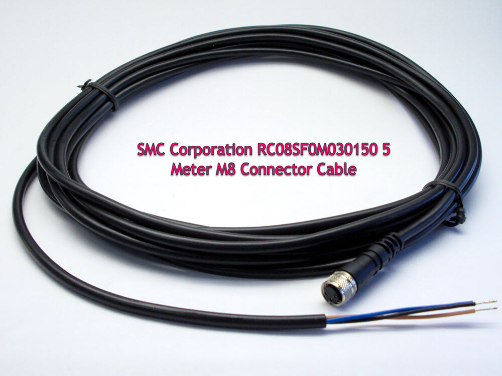 SMC RC08SF0M030150 5 Meter M8 Connector Cable [SI]