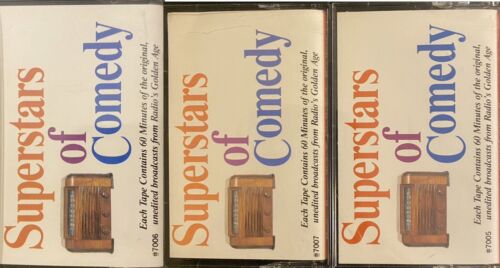 Superstars Of Comedy ~ Cassette Tapes ~ Lot Of 3 ~ Rare ~ Classic Comedians - Afbeelding 1 van 2
