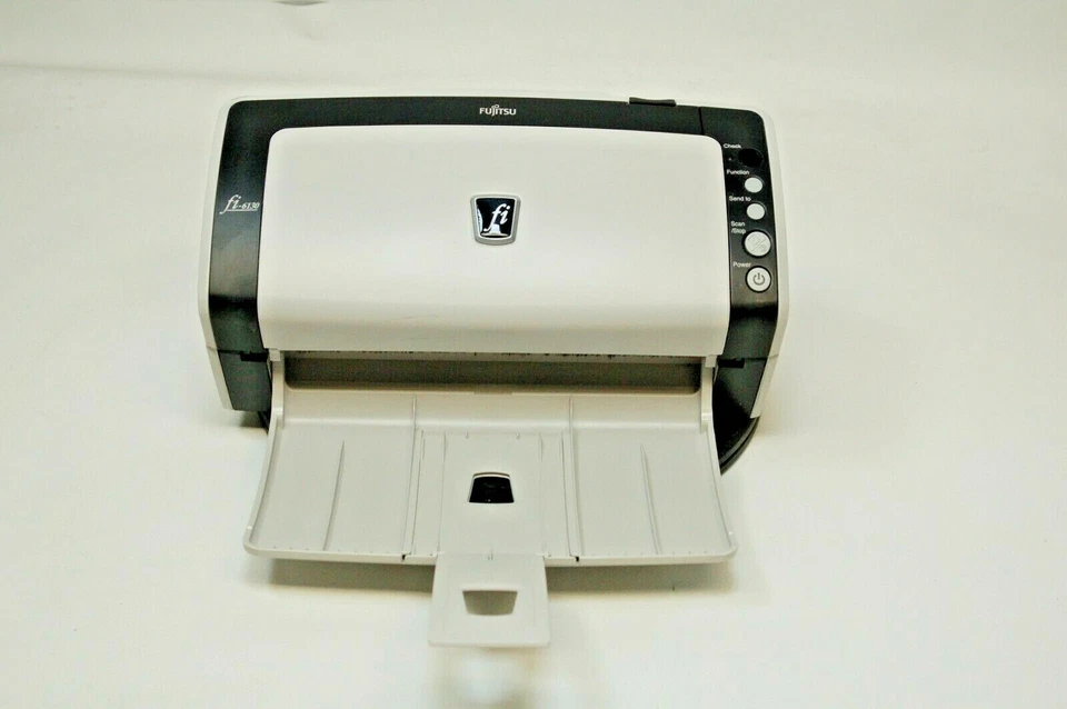 Fujitsu Fi-6130 Duplex Pass Through Scanner / Missing Input Tray / Scanner Only - Image 2 of 4