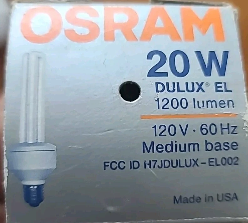 Osram Dulux EL Energy Saving Bulbs 20w 10,000 Hrs Life NEW - Image 4 of 4