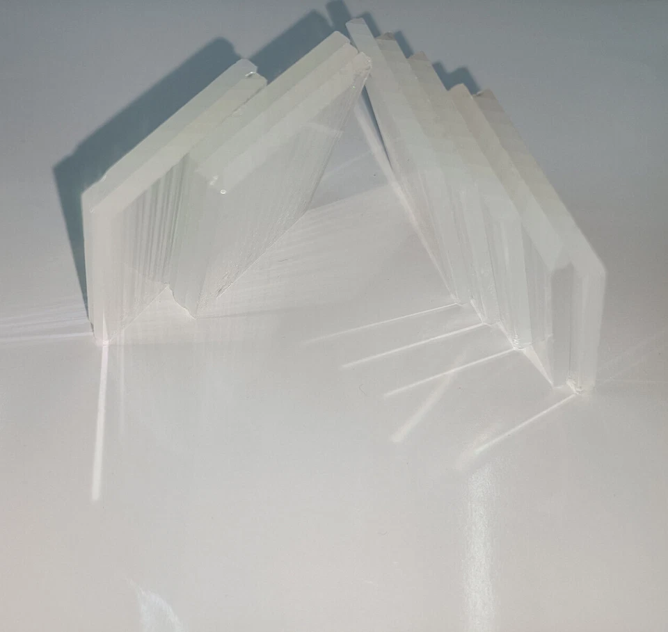 2pcs Optical Glass 48x40.5x3mm Prism Science Physics Research Decoration Prism - Image 3 of 4