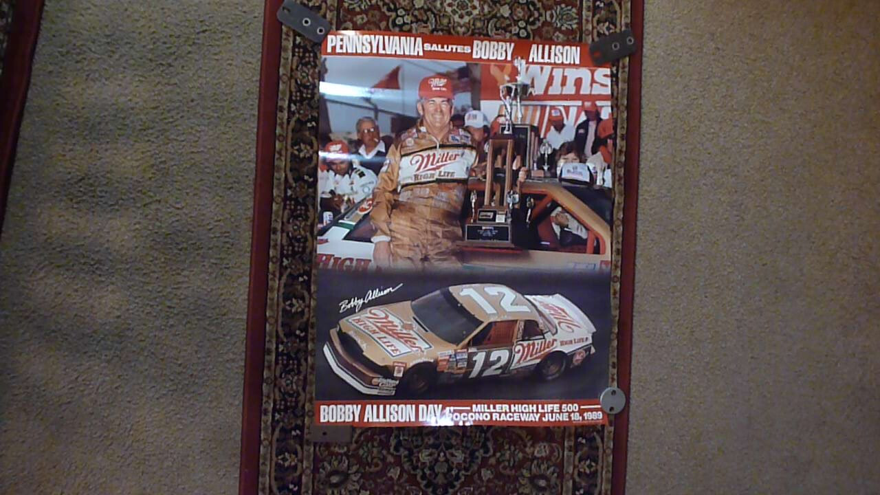 Pocono Raceway Poster Vintage 1989 Nascar
