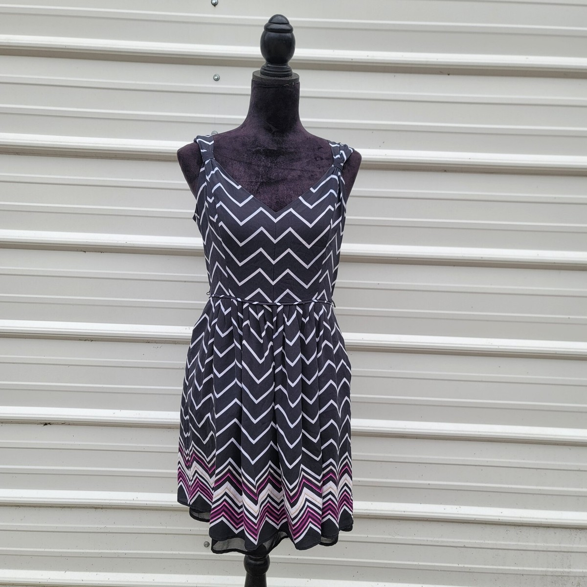 white house black market silk dress Chain Detail Satin Slip Dress