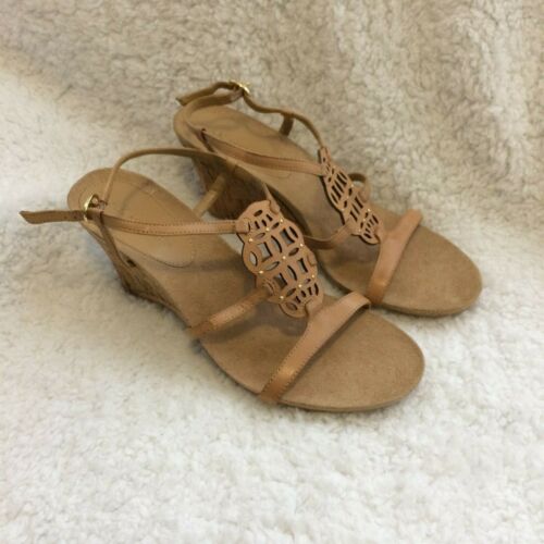 Anne Klein AK Cupid New Brown Wedges Sandals Size 9 - Picture 1 of 6
