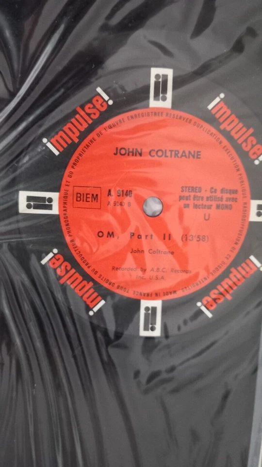 The JOHN COLTRANE Om VINYLE LP 33T jazz  ORIGINAL France de 1968  A-9140 - Photo 2/3