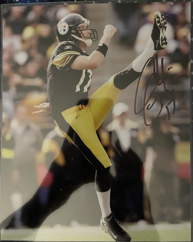 Pittsburgh Steelers Signed Photo 8x10 Chris Gardocki  Autograph With COA