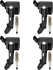 Set of 4 Ignition Coil Pack and Iridium Spark Plug For Chevrolet Buick GMC UF802