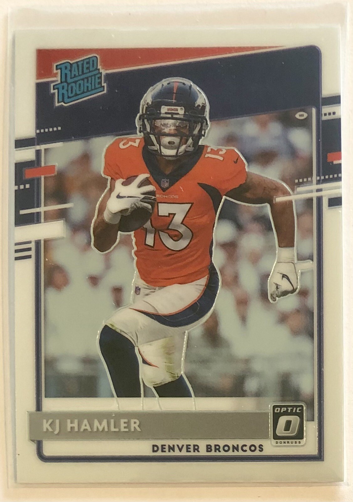 KJ Hamler 2020 Donruss Optic Rated Rookie RC #170 Denver Broncos Penn State PSU