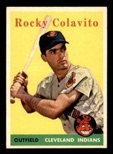 1958 Topps Baseball #368 Rocky Colavito NM - NM/MT *e1