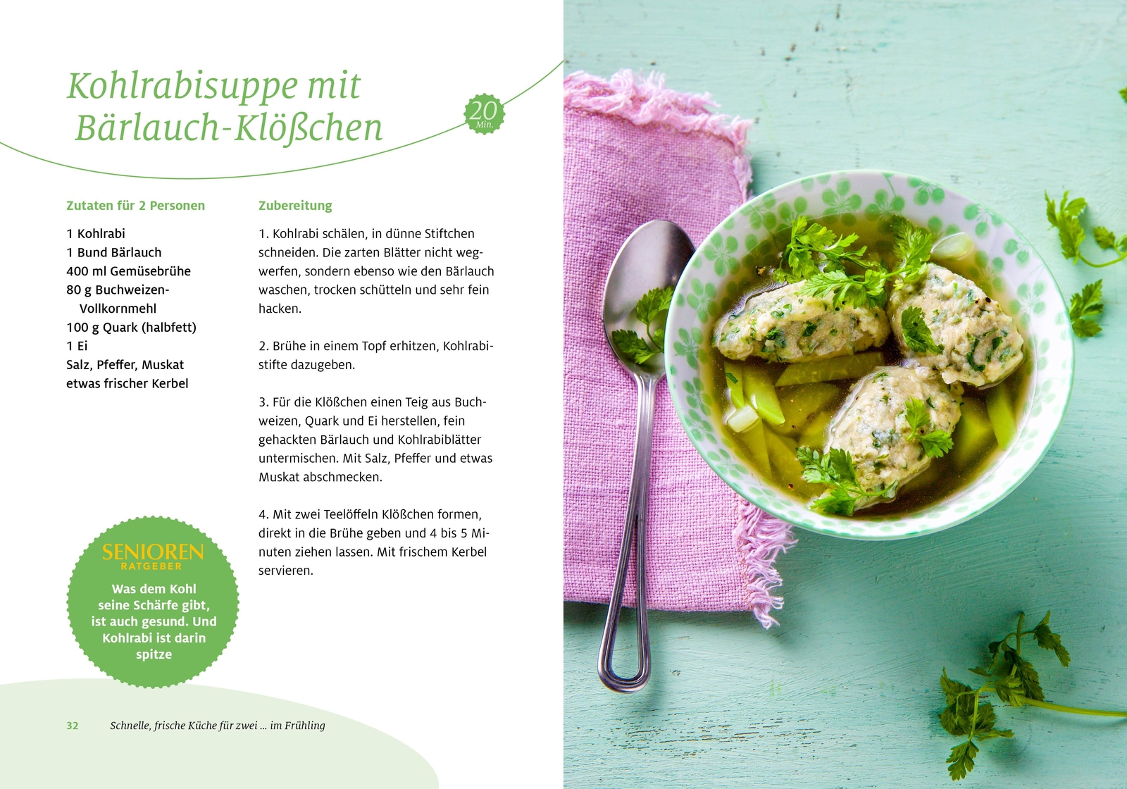 Thumbnail - Senioren Ratgeber: Schnelle, Frische Küche Für Zwei 9783927216594