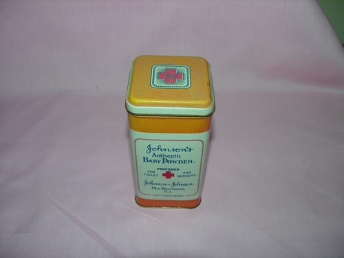 Vtg Johnson's Antiseptic Baby Powder Advertising Tin 100th Anniversary Replica - Picture 2 of 5