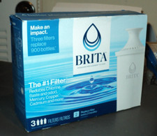 GENUINE BRITA Pitcher Water Filters: 3 Pack Replacement Filters: BRAND NEW