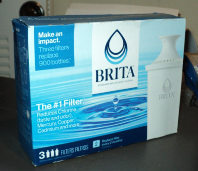 GENUINE BRITA Pitcher Water Filters: 3 Pack Replacement Filters: BRAND NEW