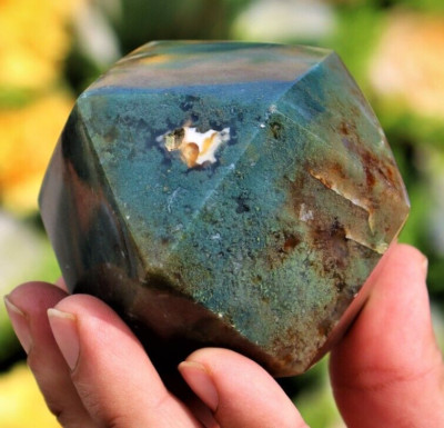 70MM Ocean Jasper Orbicular Kristall Heilung Chakra Energie Edelstein David