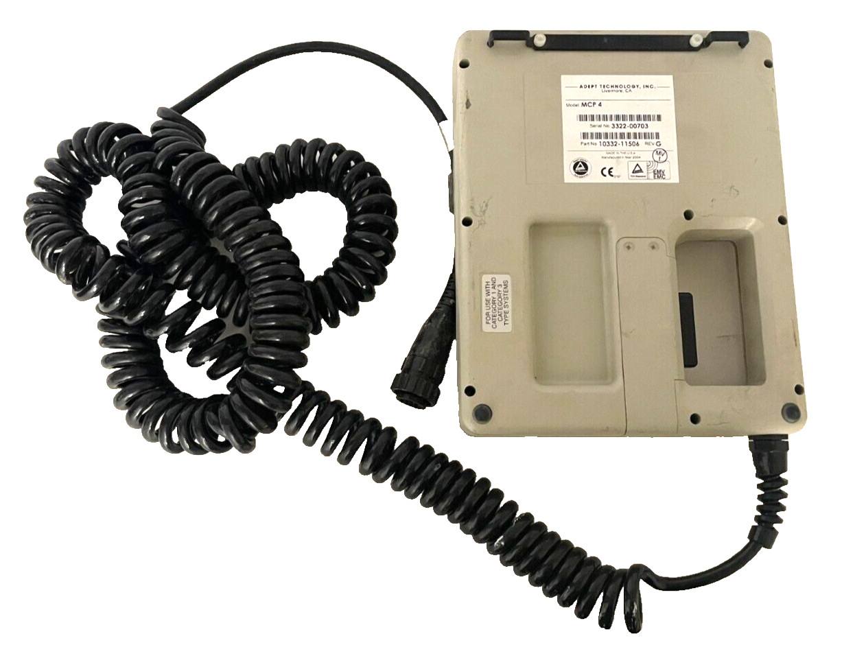 Adept Technology 10332-11506 REV. G MCP 4 Teach-Pendant