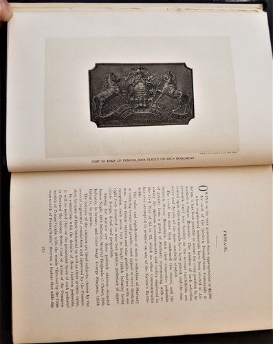 1906 antique PENNSYLVANIA at ANTIETAM dedication monument CIVIL WAR foldout MAP - Picture 5 of 12