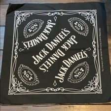 Brand New Without Tags Jack Daniel's Bandanas Black and White