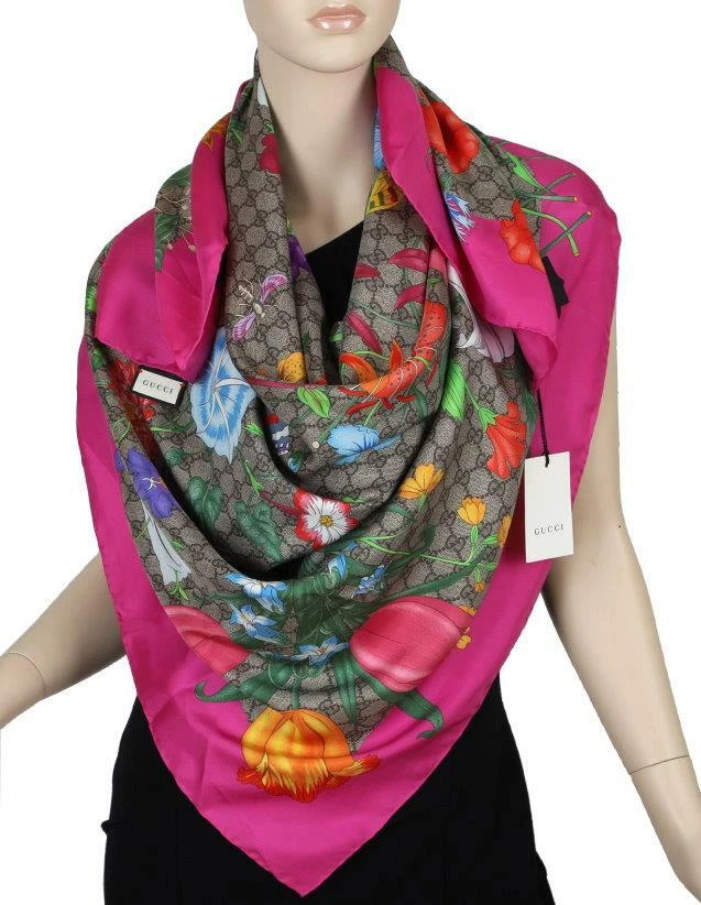 gucci women silk scarf