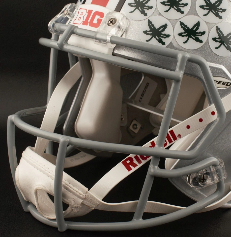 Casco de fútbol americano réplica tamaño completo OHIO STATE BUCKEYES NCAA Riddell Speed Foto 4 de 4
