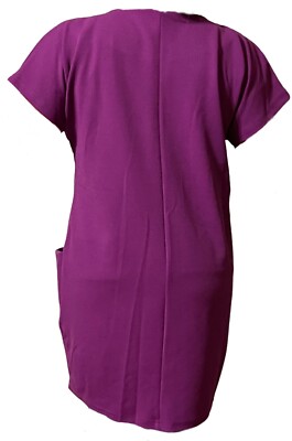 Purple Tweed Mini Dress - Stretch Pullover Tunic w/ Pockets Large | eBay Purple Tweed Mini Dress - Stretch Pullover Tunic w/ Pockets Large | eBay