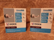 Lot of 2: MOEN Lindor Chrome Double Robe Hook -MY8703CH