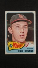 1965 Topps Baseball card # 101 Fred Newman  ( VERY GOOD CONDITION)