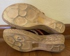 Marzia Vellutini Orange Gold Strappy Wedge Sandals Size 9 — photo 5