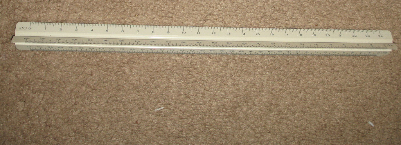 Vintage 3 sided ruler --plastic | eBay