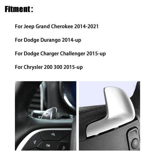 Palanca de cambios de volante de fibra de carbono para Jeep para Dodge Challenger - Imagen 2 de 8