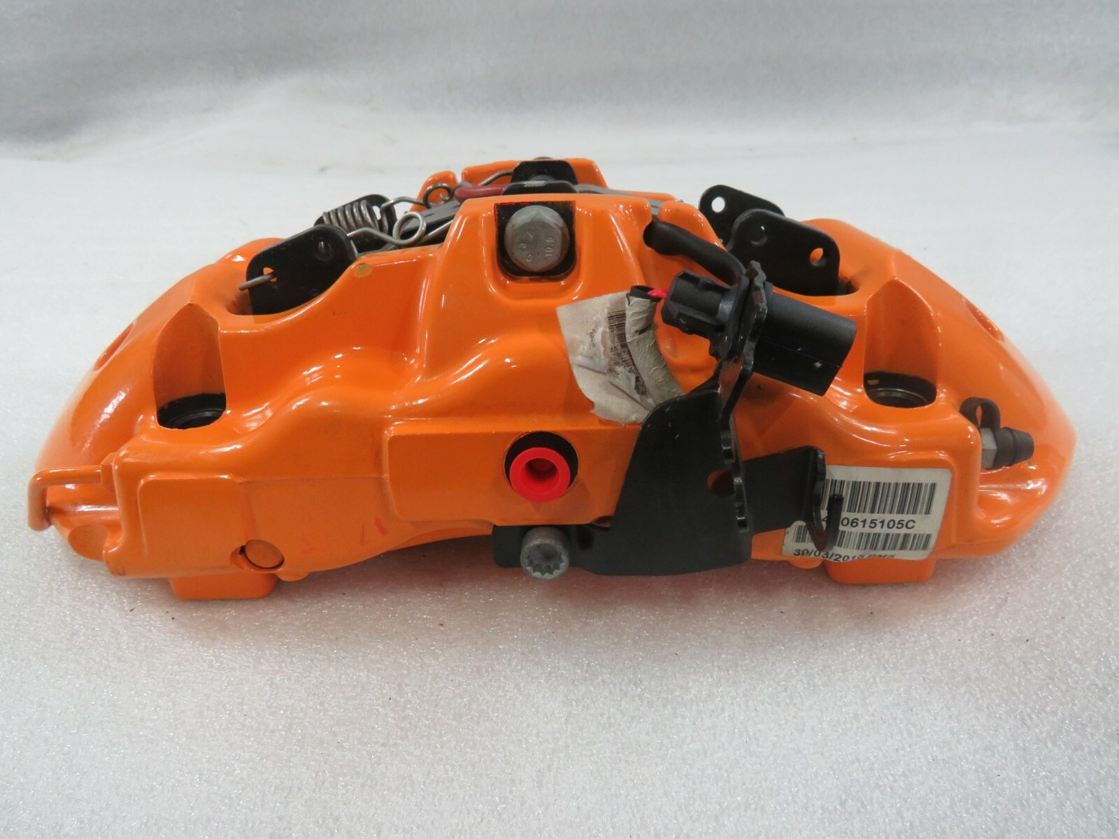Lamborghini Huracan, LH, Left, Front Brake Caliper, Orange, Used, P/N 4T0615105C